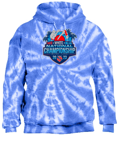 Tie-Dye Pullover Hooded Sweatshirt