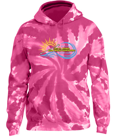 Tie-Dye Pullover Hooded Sweatshirt