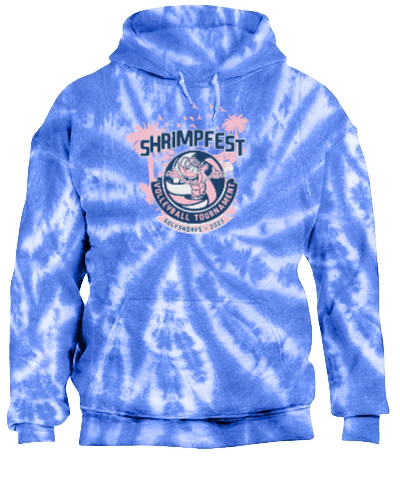 Tie-Dye Pullover Hooded Sweatshirt