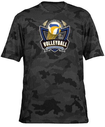 Short Sleeve Camo - Black