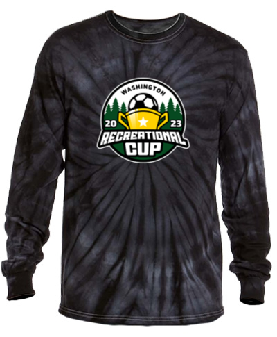 Black Ripple Tie-Dye Long Sleeve Shirt 