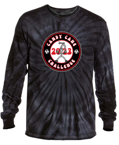 Black Ripple Tie-Dye Long Sleeve Shirt 