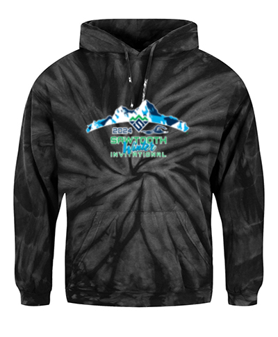 Black Spider Tie-Dye Hoodie