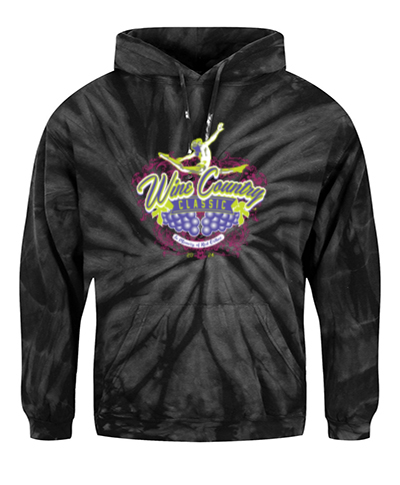 Black Spider Tie-Dye Hoodie