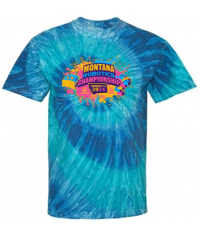 Blue or Black Ripple Tie Dye T-Shirt