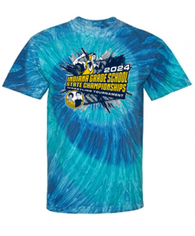 Blue or Black Ripple Tie Dye T-Shirt