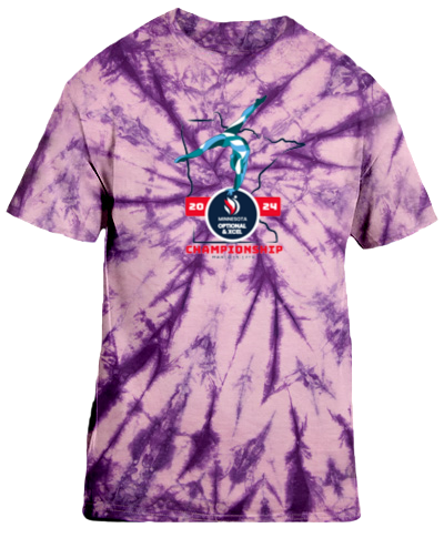 Cotton Short Sleeve T-Shirt / Tie Dye Purple