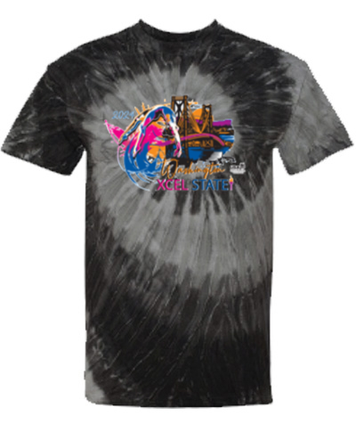 Blue or Black Ripple Tie Dye T-Shirt